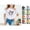 White, variant on RTKFRFLM Kids Girls Trendy Short Sleeve T-Shirt Everyday Casual Crewneck Base Layer Knit Tee Top School Wear for Size 4-16