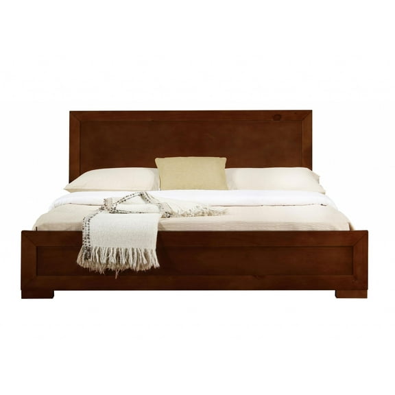 Walnut Wood Twin Platform Bed