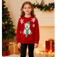 thumbnail image 6 of Actgleam Boys Christmas Sweaters Holiday Winter Girls Long Sleeve Crewneck Pullover Knit Tops,9-10Year, 6 of 9