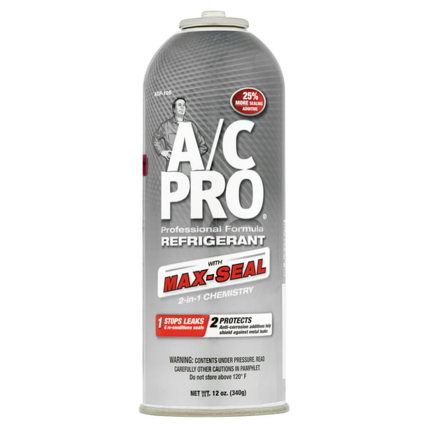 A/C Pro Professional Formula Refrigerant with Max-Seal, 12 ...