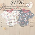 thumbnail image 3 of Baby Boy Romper Infant Independence Day Short Sleeve Baseball Letter Embroider Romper Bodysuits Baby Boy Onesies White 0 Months-3 Months, 3 of 7