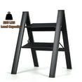 thumbnail image 1 of 2 Step Ladder, Foldable Step Stool Aluminum Stepladder Anti Slip Pedal, 330lbs Capacity, 1 of 7