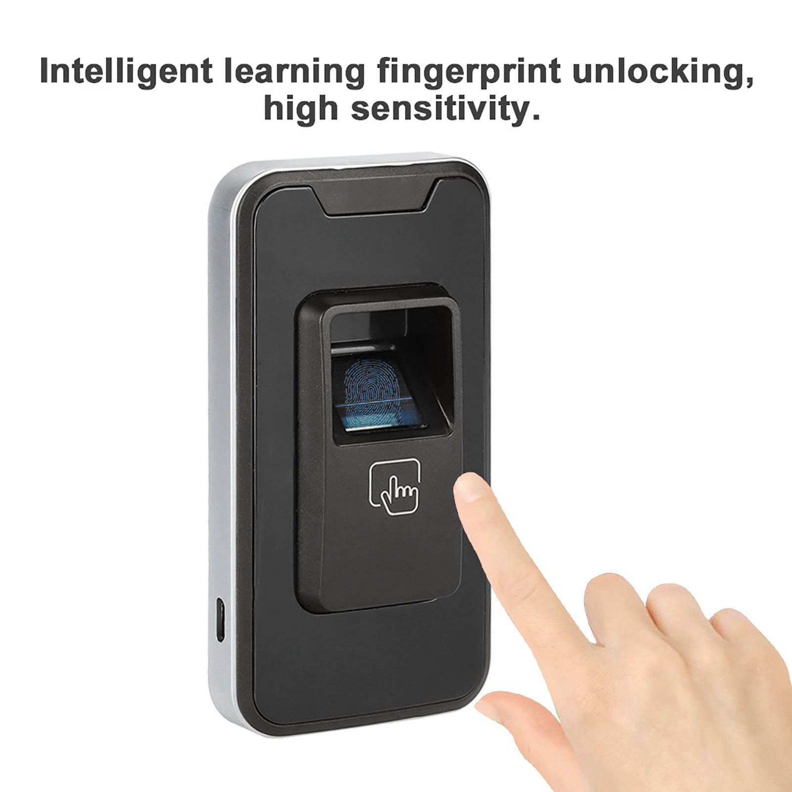 YAHHU Intelligent Keyless Biometric Fingerprint Lock For Shoe Cabinet Office Desk Wooden Drawer Secure Smart Home Entry Protection System (15 cm / 5.91 inches)