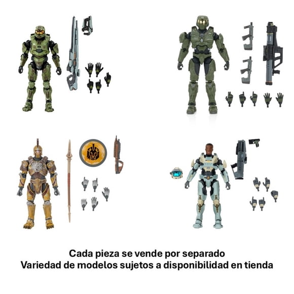 Figura con accesorios Halo The Spartan Collection 6.5 pulgadas Varios modelos 1 pieza