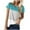 Blue, variant on Herrnalise Women's Classic-Fit 100% Cotton Short-Sleeve V-Neck T-Shirt