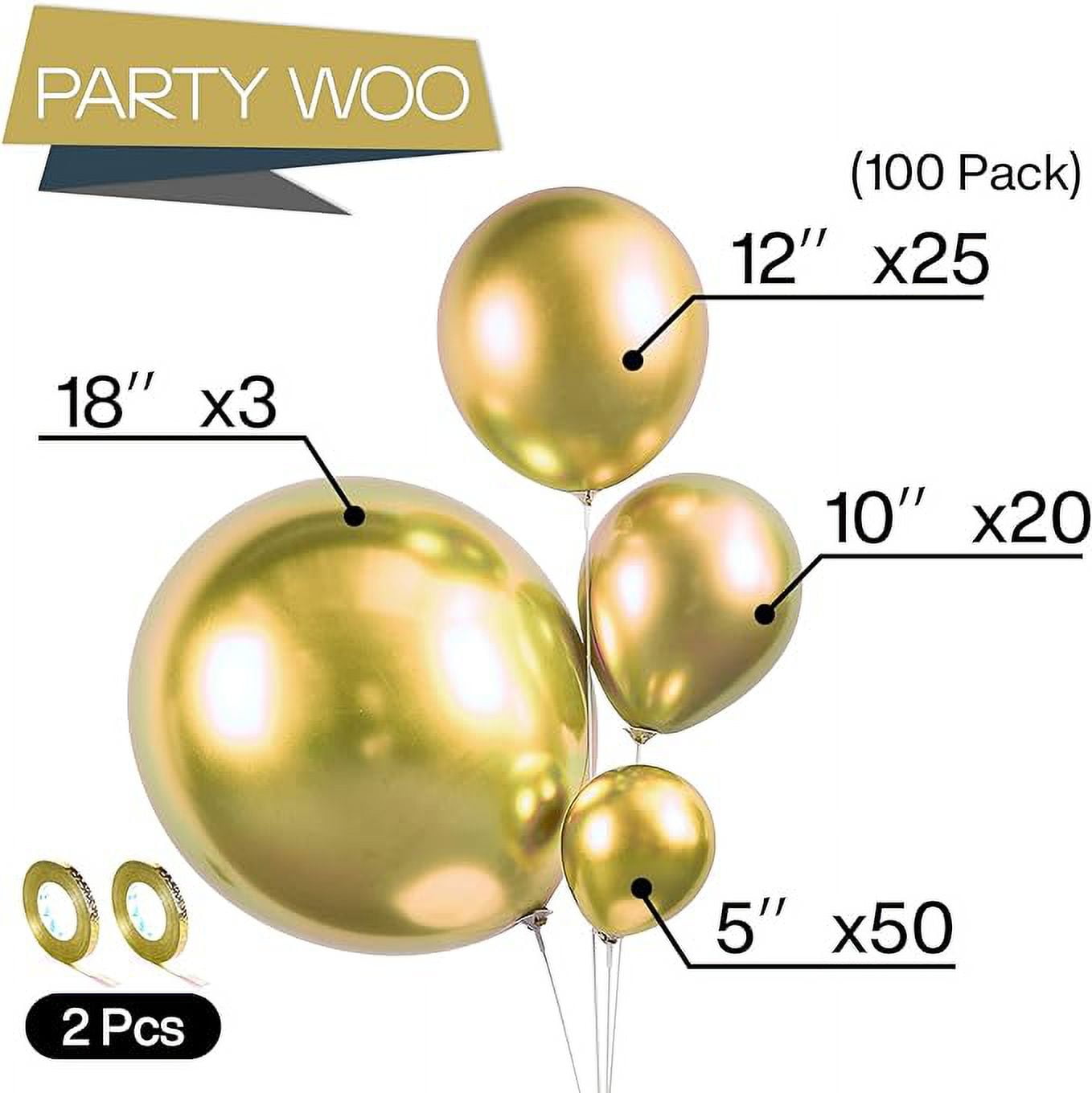PartyWoo Pale Pink Balloons, 100 pcs Pink Balloons Different Sizes Pack of  18 Inch 12 Inch 10 Inch 5 Inch Pink Latex Balloons for Balloon Garland  Balloon Arch as Birthday Party Decorations, Pink-Q01 