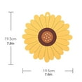 thumbnail image 2 of Zmeidao Table Mat Placemats Sunflower Non-slip Heat Insulation Soft Mat, 2 of 2