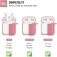 thumbnail image 4 of Coffea Protective Silicone Case with Keychain for AirPods 1 & 2 (Front LED Not Visible) (Dusty Rose), 4 of 7