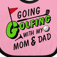 thumbnail image 4 of Inktastic Going Golfing with My Mom and Dad Kids Golf Boys or Girls Baby Bib, 4 of 4