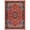 Red/Blue, variant on SAFAVIEH Journey Casey Oriental Machine Washable Area Rug, Red/Blue, 4'4" x 6'
