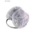 thumbnail image 2 of BadPiggies Womens Plush Ear Muffs Winter Ear Warmers, Soft & Warm Faux Fur Furry Fleece Earmuffs Ear Covers for Cold Weather (Gray), 2 of 8