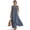 Blue Cloud Swirl, variant on Koi Fish Lotus Flower Cloud Print Women's Summer Flowy Cotton Linen Dress, Loose Sleeveless Crewneck Long Maxi Dress with Pockets, Lightweight Boho Vacation Outfits 2026, XL
