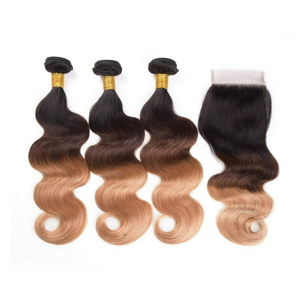 Unique Bargains Ombre Three Town#1B/4/27 Color Black Brown  display picture 2
