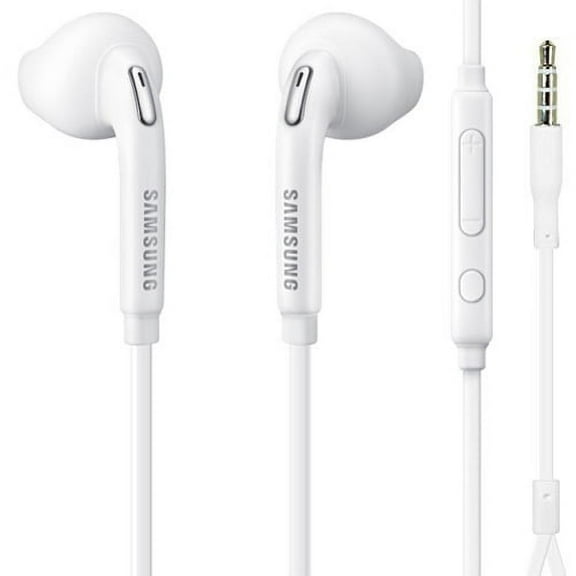 Headset OEM 3.5mm Hands-free Earphones Mic Dual Earbuds Headphones Earpieces In-Ear Stereo Wired White W1B for LG Power, Rebel LTE, Spirit, Sunrise, Transpyre, Treasure