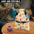 thumbnail image 5 of KUIFORTI Fall Leaves Yarn Storage Bag Yarn Bag Holder Crochet Bag Organizer Thanksgiving Decorations Yarn Storage Bag Tote Yarn Holder Yarn Bags for Crocheting, Size S, 5 of 7
