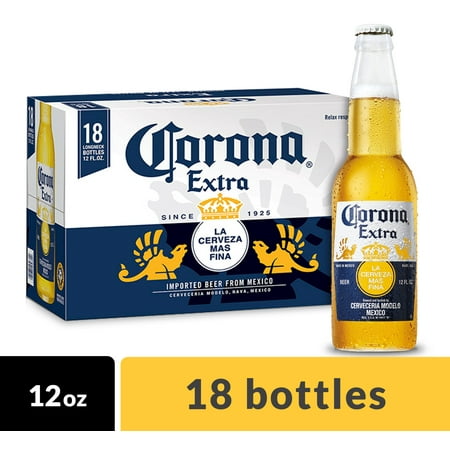 UPC 080660956800 product image for Corona Extra Mexican Lager Beer, 18 pk 12 fl oz Bottles, 4.6% ABV | upcitemdb.com