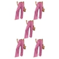 thumbnail image 2 of Pantalones Sonducket Mujer verano primavera Casual pierna ancha estirable Rosa XXL, 2 of 6