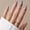 A4, variant on Buy 2 Get 1 Free | Black White Plaid Rhinestone Almond Press On Nails, Reusable Glossy Fake Nail Tips with Dot Rhinestone Design, Medium Long Oval False Nails for Women Daily Party Wear