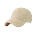 thumbnail image 2 of Christmas Baseball Caps for Adults,Sherpa Baseball Hat Women Men,Lightweight Adjustable Christmas Ball Cap ,Winter Baseball Cap for Women Lamb Wool Solid Color Warm Baseball Cap for Outdoor Travel, 2 of 4