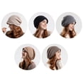 thumbnail image 5 of Harhinhe, 2 uds., sombrero corto para mujer, gorro con ala de calavera, gorro largo holgado y flexible, gorro de punto, gorro frío, gorro de pila, 5 of 5