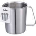 LABAKUI-SUS304 Stainless Steel Measuring Cup Pitcher, 16oz/2Cup/500mL ...