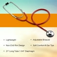 thumbnail image 2 of McKesson Stethoscope, Lightweight, Single Head, Diaphragm Only, Adjustable Binaurals, Red, 21 in, 1 Ct, 2 of 11