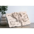 thumbnail image 3 of Middle-earth Wooden Map Fan Art – Lord of the Rings Inspired Decor – Laser Engraved Birch Wood Fantasy Map with Acrylic Stands – Hobbitcore Gift for Tolkien Fans (19.7" x 11.4"), 3 of 15