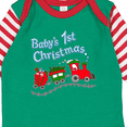 thumbnail image 4 of Inktastic Baby's 1st Christmas Train with Presents and Tree Boys or Girls Long Sleeve Baby Bodysuit, 4 of 5