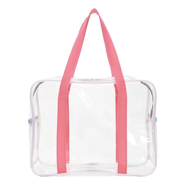 Bolso Maquillaje Aseo Transparente PVC Transporte Artículos Tocador Impermeable Portátil