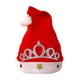 thumbnail image 2 of Sombrero de Navidad de Corona de Terciopelo Rojo - Sombrero festivo para fiestas de 11,02x14,96 pulgadas para adultos, tela sin tejed, repisa y decoración para estanterías, 2 of 5
