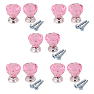 pink dresser drawer knobs Unique Bargains Pack of 4 Ceramic Cabinet Knobs 1.3 Inch Round Ceramic Drawer  Knob Dresser Pulls with Mounting Screws Knobs Modern Furniture Handles for  Kitchen Closet Cupboard Pink in the Cabinet Knobs