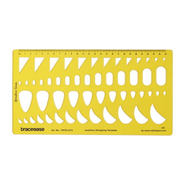 Traceease Multiple Gemstone Shapes Guide Jewelry Templates Drafting Tools Jewellery Designing Stencils