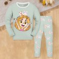thumbnail image 2 of Kaprioy Girls Pajamas Toddler Cotton Pajamas 2 Pieces Pjs Kids Sleepwear Clothes Long Sleeves Long Pants Homewear Sets, 2 of 4