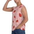 thumbnail image 3 of Haiem Men's Cute Strawberry C Print Tank Tops Summer Sleeveless Cut Off Workout T-Shirts Fitness Vest Athletic Undershirts-Medium, 3 of 8