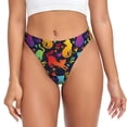 thumbnail image 1 of Balery Colorful Cats Tangas de Algodón para Mujer con Estampado – Ropa Interior Sexy, Transpirable, G-string-Medium, 1 of 6