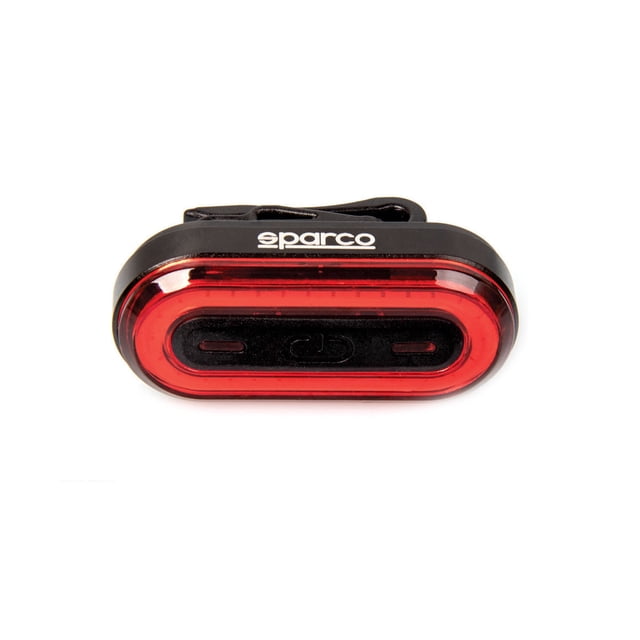 Sparco Luz Trasera LED Recargable 50 Lúmenes Impermeable Para Bicicleta