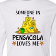 thumbnail image 4 of Inktastic Someone in Pensacola Loves Me Beach Vacation Long Sleeve Youth T-Shirt, 4 of 5