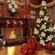 thumbnail image 5 of 10/5 piezas de 15 cm de flores navideñas con purpurina, flores artificiales de Pascua, adorno para árbol de Navidad, decoración del hogar, Navidad, Año Nuevo, 5 of 5