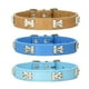 thumbnail image 3 of Billuyoard Collar de perro elegante para perros pequeños y medianos, hebillas ajustables, ropa cómoda, collares de tamaño ajustable Suministros para perros Caqui 1.5*30cm, 3 of 5