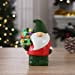 Mr. Christmas Mini Figurines en Céramique 5 Pouces - Décoration de Noël Gnome, Vert