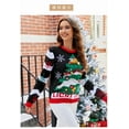 thumbnail image 3 of Christmas Sweaters for Women Long Sleeve Reindeer Snowflake Holiday Knit Sweater Shirt Xmas Pullover, 3 of 5