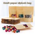 thumbnail image 5 of 100 Uds bolsas de papel Kraft bolsas de papel Kraft reutilizables con cremallera con ventana transparente adecuadas para almacenamiento de frutos secos 10*15cm esquí esquí Gafas de esquí, 5 of 5