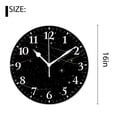 thumbnail image 2 of 16 Inch Wall Clock Battery Operated Silent Clock Decorative for Office, Kitchen, Outdoor, Living Room，Funny Star Exquisite, 2 of 4