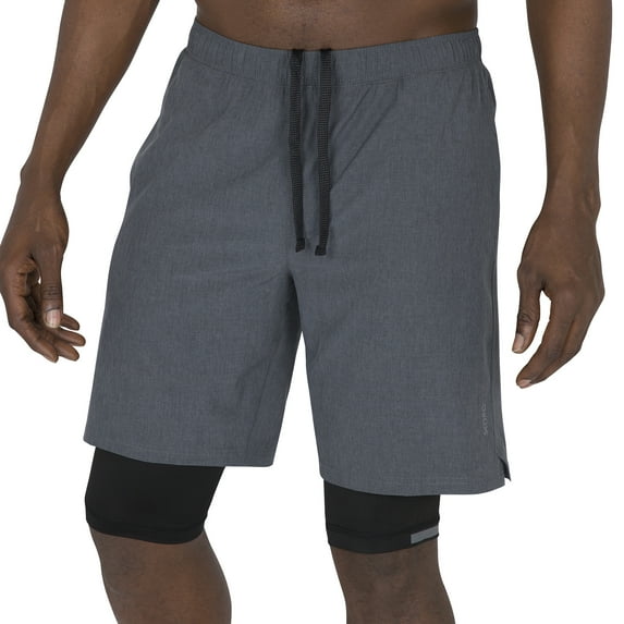 Skora Mens Shorts Running Athletic Gym 2-1 Lined and Unlined Shorts 5" 7" and 9" Inseams
