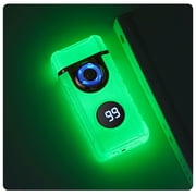RnemiTe-amo Torch Lighter,Outdoor Windproof Lighter Electric Lighters USB Rechargeable-Flameless-Plasma Cool Lighters For Camping Hiking Adventure