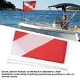 thumbnail image 3 of Diving Flag, International Safe Diver Down Flag Red White Easy To Use  for Marine, 3 of 8
