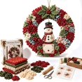 thumbnail image 4 of Brainybites 3D Fabric Poke Wreath DIY Kit - Christmas Wreath Making Kit for Adults, Holiday Door Decor, 4 of 9