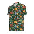 thumbnail image 4 of Wukai Christmas Gift Men’s Polo Shirts,Quick-Dry Athletic Shirt,Classic Fit Shirts-Small, 4 of 8