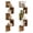 Rustic Brown, variant on Corner Shelf Wall-Mounted, Set of 2 Floating Corner Shelves for Wall, 4-Tier Corner Bookshelves for Living Room, Bedroom, Bathroom, Home Office, Rustic Brown BF25BJP201