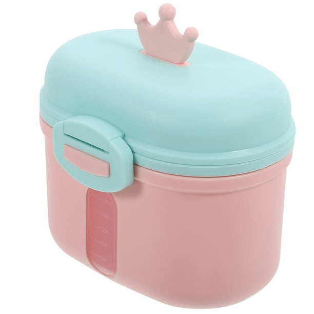 BRIGHTFUFU Dispensador de fórmula para bebés, contenedor dispensador de leche en polvo portátil con cuchara